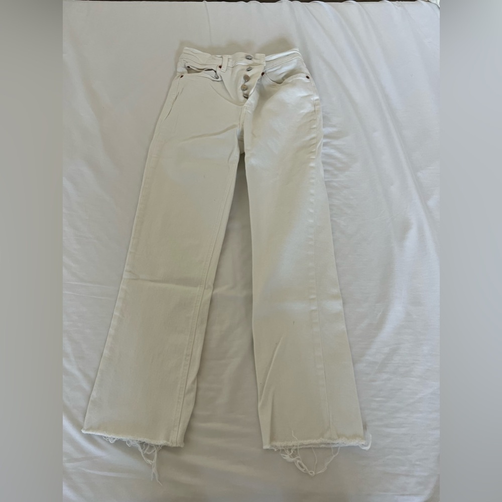 Zara white jeans